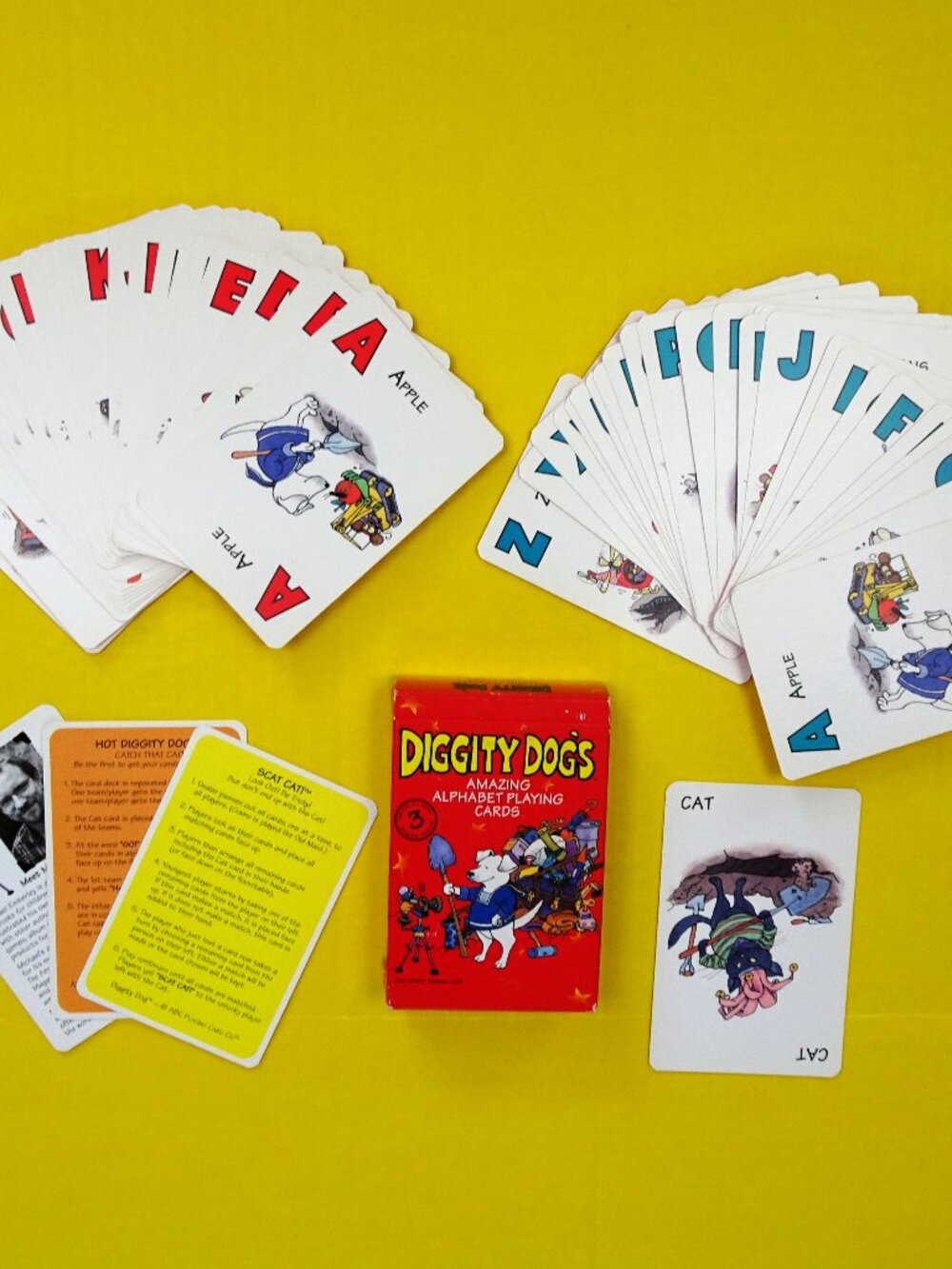Diggity Dogs Amazing Alphabet Playing Cards All Ages Illustrated Belgium 3 Games